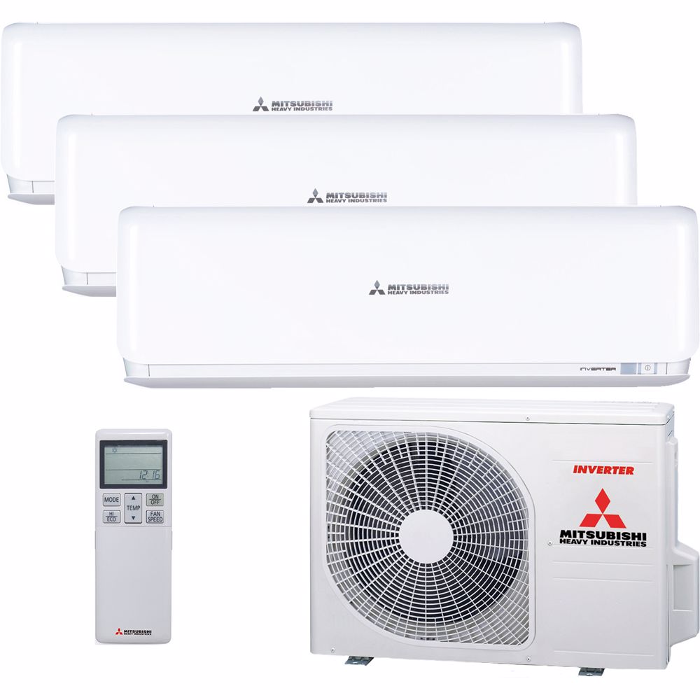 Mitsubishi triple 2x SRK25, SRK35, SCM50
