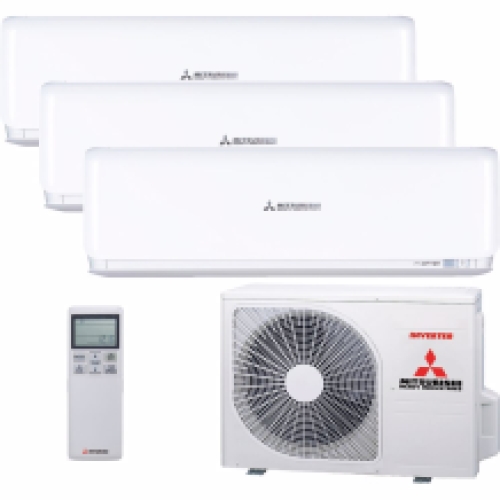 Mitsubishi triple 2x SRK25, SRK35, SCM50